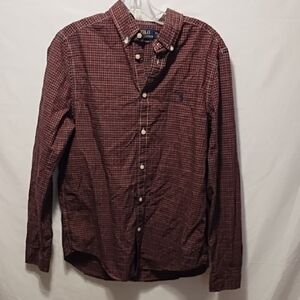 Polo by Ralph Lauren Red Checkered Kids Button Down Shirt